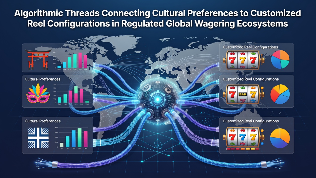 Visualization of algorithmic reel customization based on cultural data patterns in global wagering systems