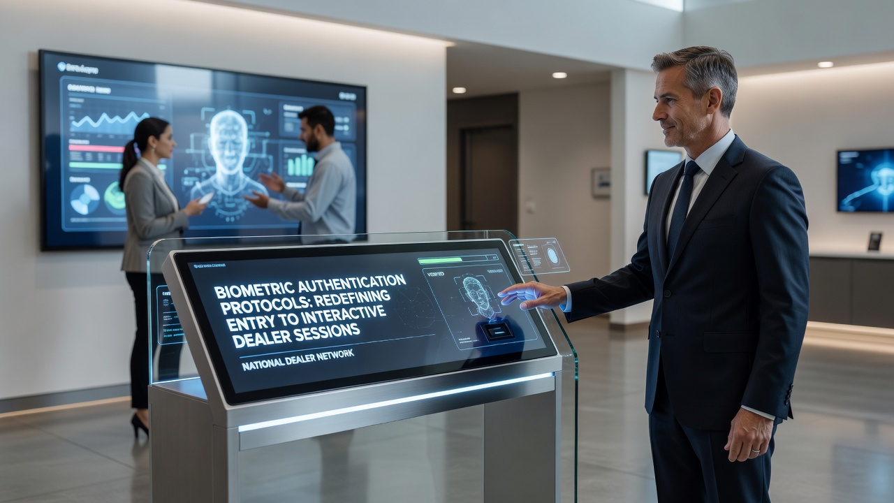 Secure biometric verification process connecting users to live dealer tables in compliant digital casino environments