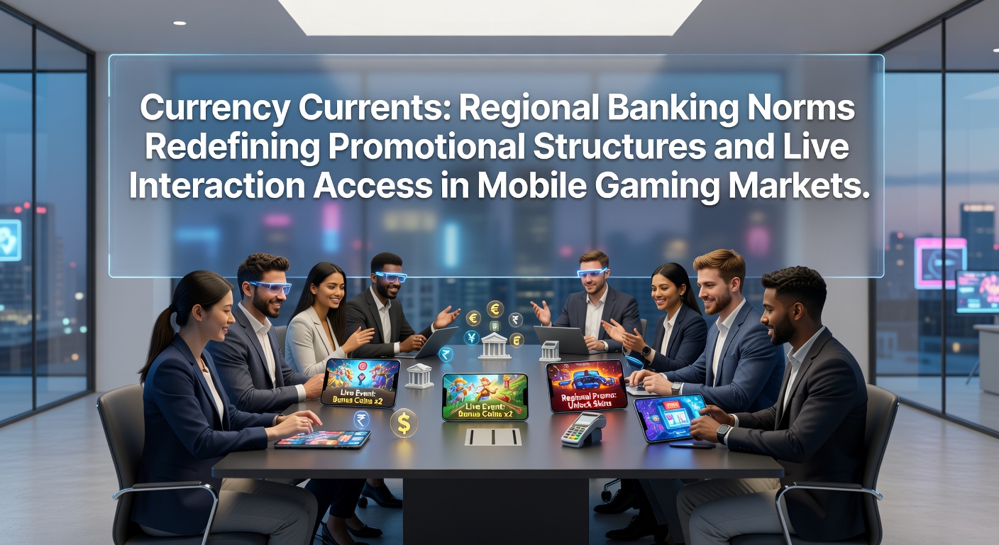 Regional banking systems influencing mobile gaming promotions and live player interactions across global markets