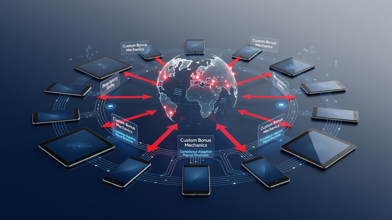Mobile gaming interface showing region-specific bonus promotions on a cross-border platform