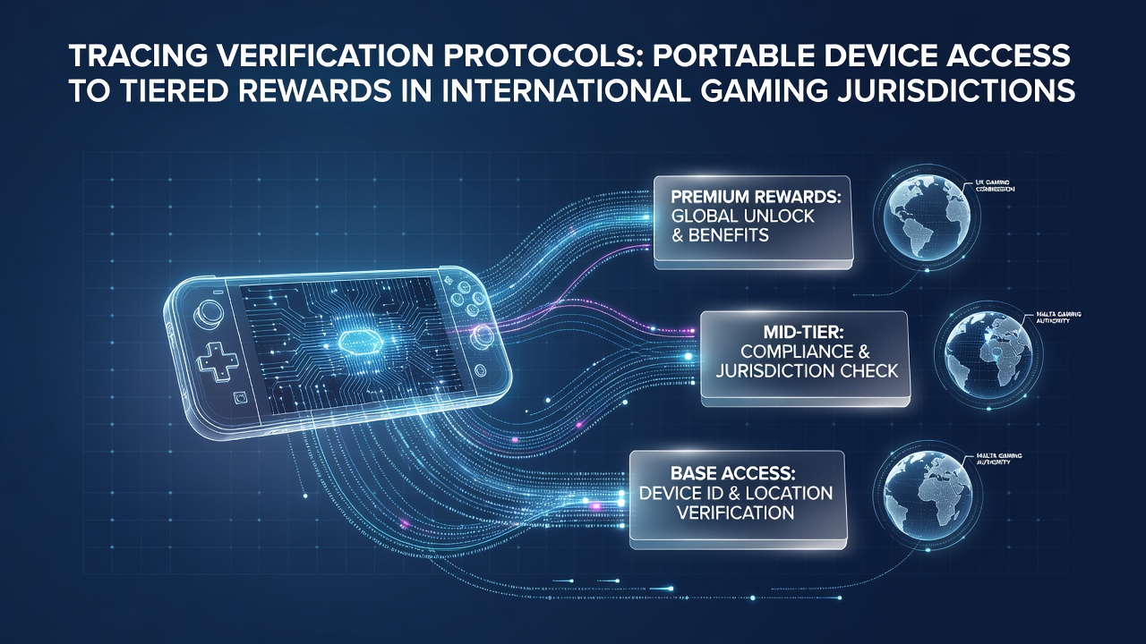 Verification protocols and device access systems in international gaming environments